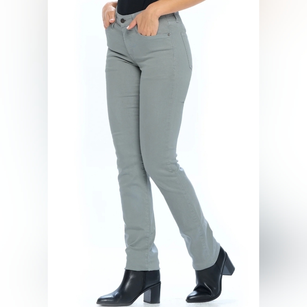 NEW Aviator USA Womens Fly Straight Travel Jeans in Steel Grey sz 26 - Picture 3 of 3